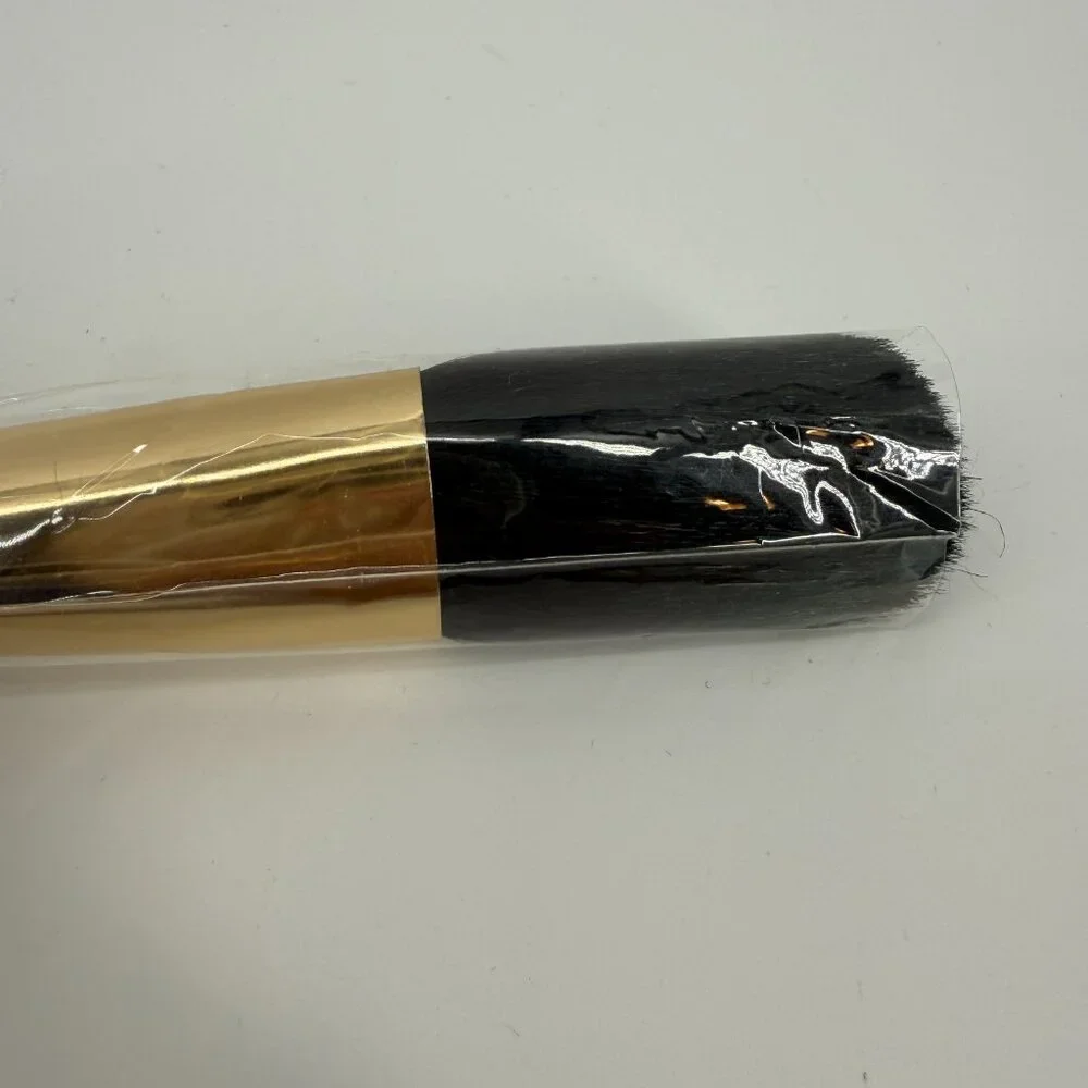 Joan Rivers BEAUTY‎ MAKEUP powder brush NEW In Package 7” Gold Handle